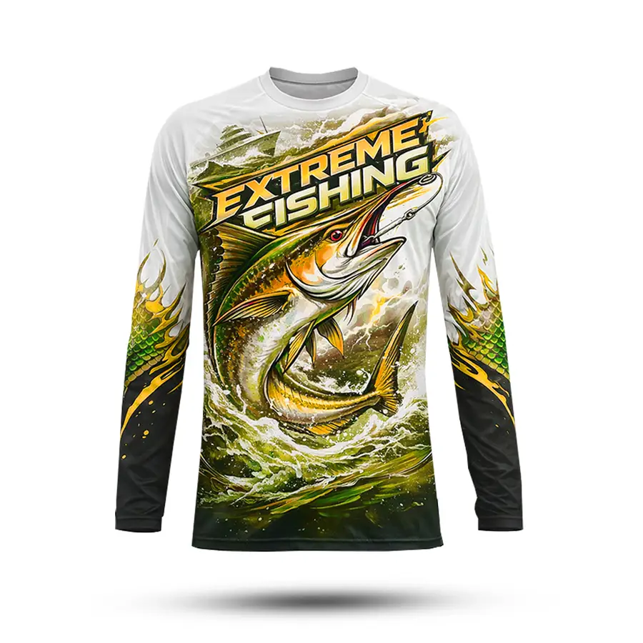 Custom Men Long Sleeve Anti-Wrinkle Quick Dry Ventilated 100% Polyester Anti-Bacterial Winter Outdoor UPF 50+ UV Protection — Zefal Industries product photograph 1 of 2