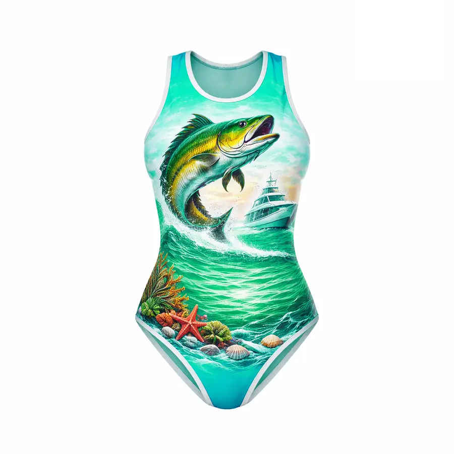 Custom Wholesale One Stylish Swimwear Brazilian Bottom Halter Neckline Tank Plus Size Front Logo Jewelry Windproof 100% — Zefal Industries product photograph 2 of 2