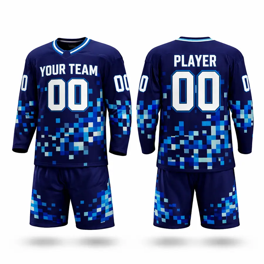 Customized Logo Digital Print Handmade Men's Team Wear Sets Jersey Pant 100% Polyester Quick Dry Breathable Anti-Bacterial — Zefal Industries product photograph 1 of 2