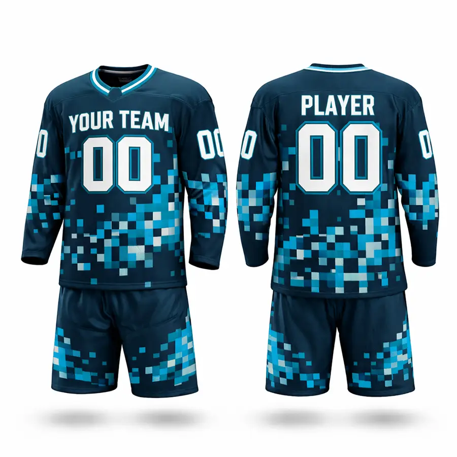Customized Logo Digital Print Handmade Men's Team Wear Sets Jersey Pant 100% Polyester Quick Dry Breathable Anti-Bacterial — Zefal Industries product photograph 2 of 2