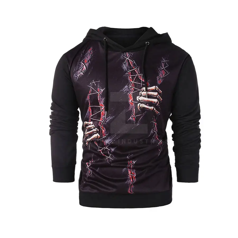 Winter Customized Logo Sublimation Hoodie 100% Cotton Fleece High Quality Made in Pakistan — Zefal Industries product photograph 1 of 2