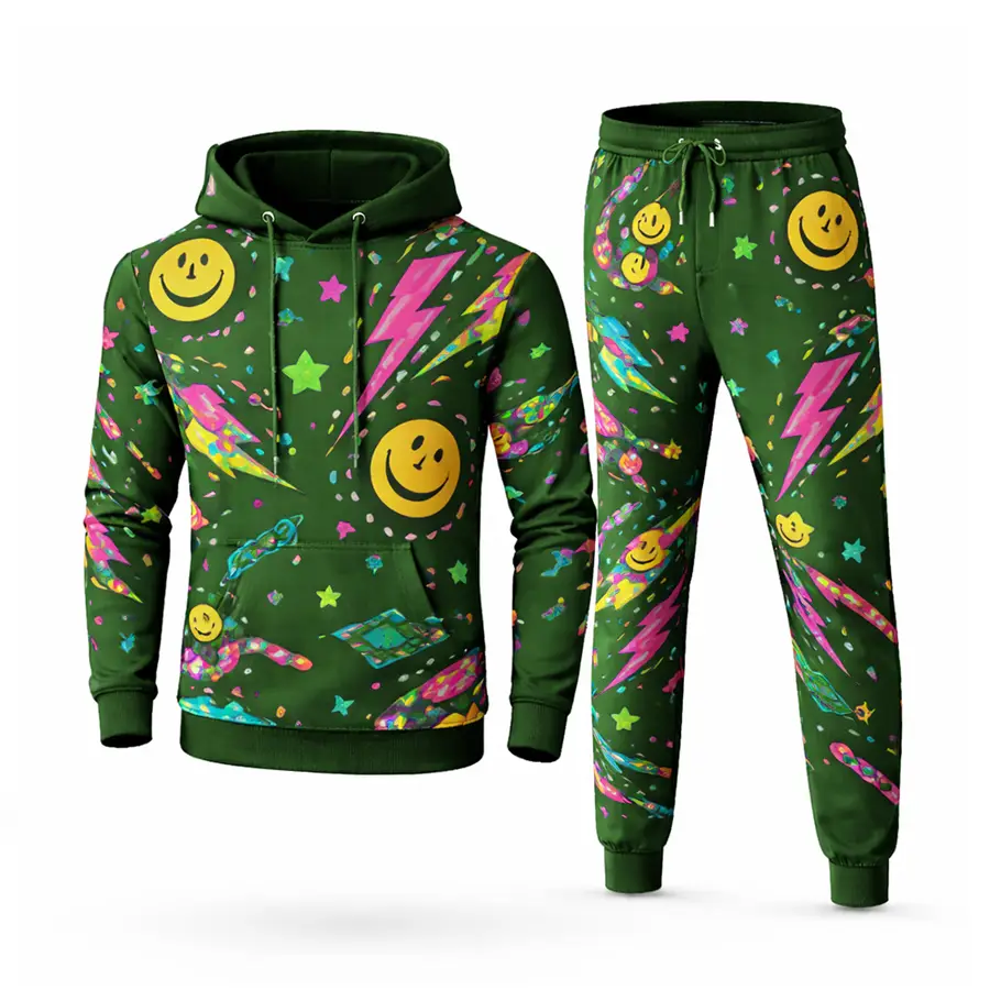 New Arrival 100% Bamboo Fiber Winter Heart Digital Printed Custom Print ODM Beaded Embroidered Men Unisex Bleached Hoodie Blank — Zefal Industries product photograph 2 of 2
