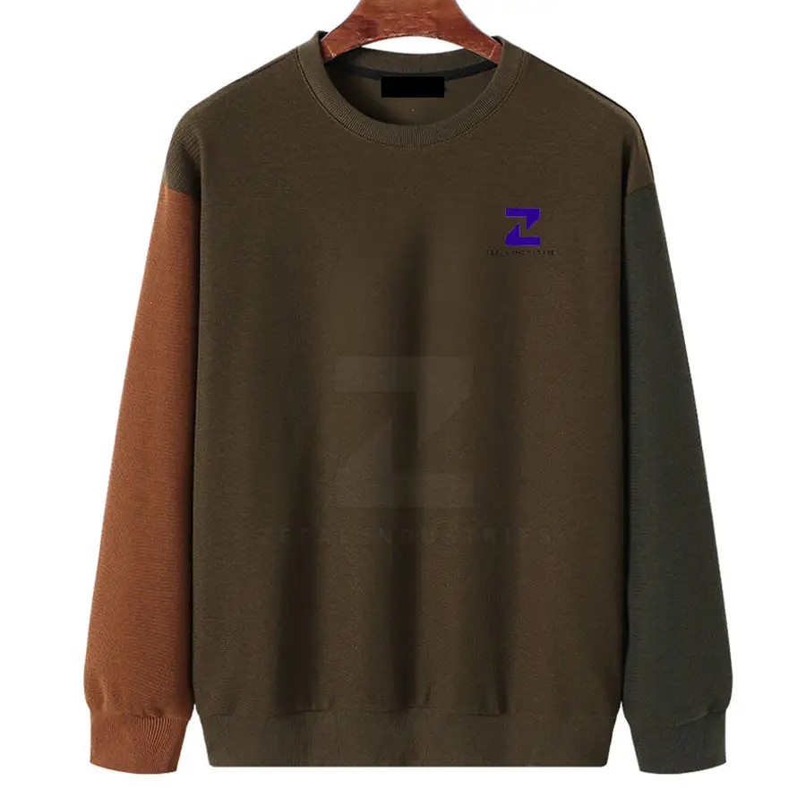 Pullover O-Neck High Quality Men's Solid Winter Cotton Blended Sweatshirt Custom Wholesale Long Sleeve Top in Stock — Zefal Industries product photograph 1 of 2