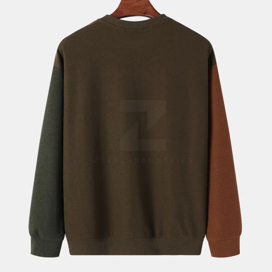 Pullover O-Neck High Quality Men's Solid Winter Cotton Blended Sweatshirt Custom Wholesale Long Sleeve Top in Stock — Zefal Industries product photograph 2 of 2