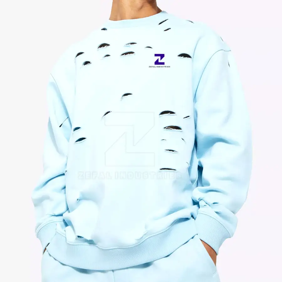 Pakistan Manufacturer Men's Winter Sweatshirts 100% Cotton Eco-Friendly Breathable Fleece Casual Wear Wholesale — Zefal Industries product photograph 1 of 2