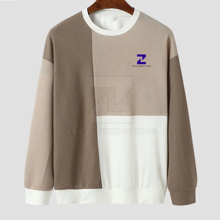 Factory Made Men's Winter Casual Sweatshirt 100% Cotton Fleece Lightweight Customized Logo — real Zefal Industries product photograph
