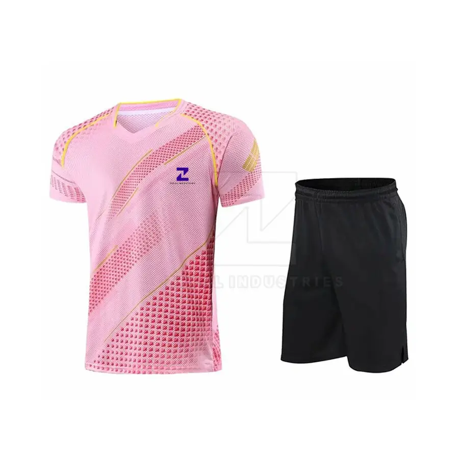 Customized Logo 100% Polyester Breathable Eco-Friendly Quick Dry Short High Quality Men's Adult Tennis Uniform-Pakistan Best — Zefal Industries product photograph 1 of 2