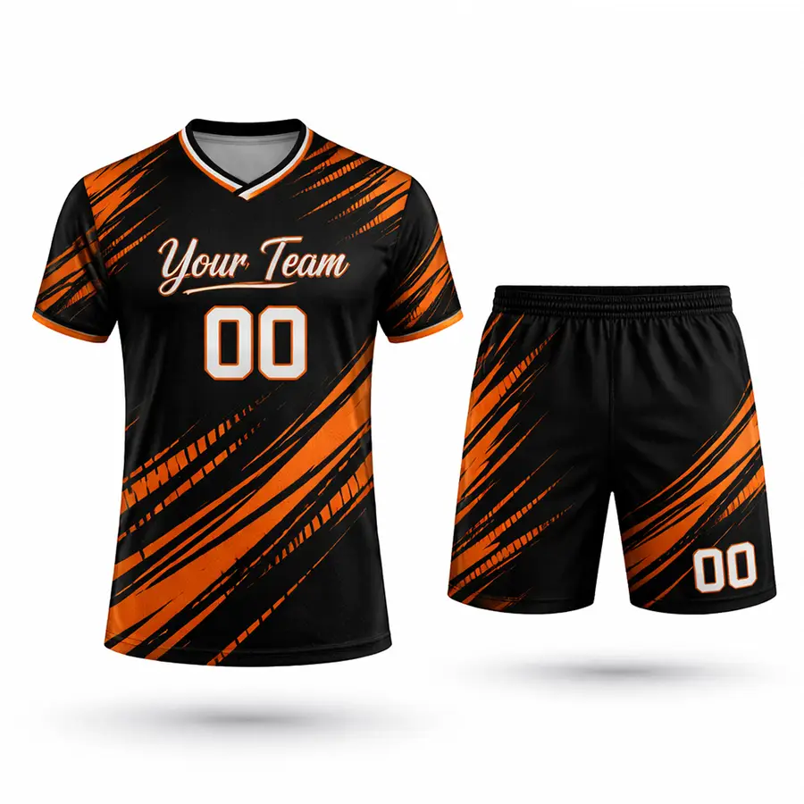 Wholesale Custom Logo Design Your Team Name Buy Digital Print Anti-Bacterial 100% Polyester Streetswear Men Women Short Sets — Zefal Industries product photograph 1 of 2