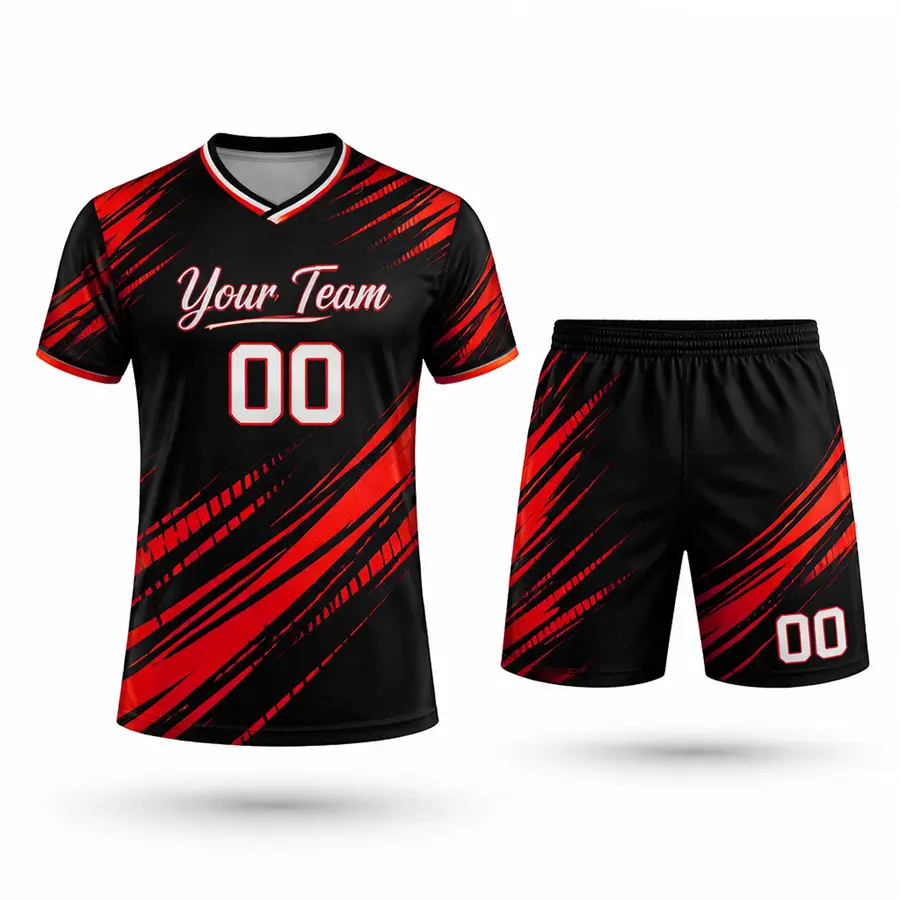 Wholesale Custom Logo Design Your Team Name Buy Digital Print Anti-Bacterial 100% Polyester Streetswear Men Women Short Sets — Zefal Industries product photograph 2 of 2