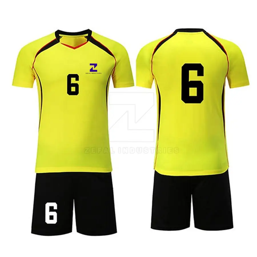 Comfortable Breathable 100% Polyester Volleyball Uniform Sets Professional Wear Hot Sale Available for Men — Zefal Industries product photograph 1 of 2