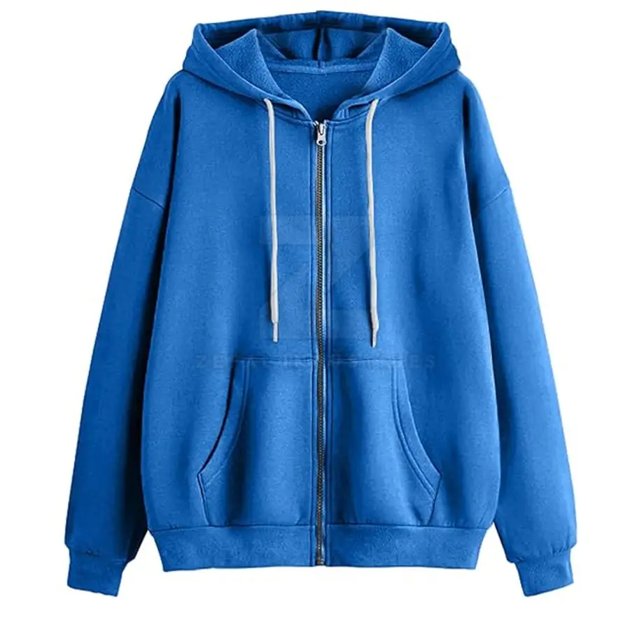 Outdoor Use Winter Comfortable Breathable Zipper Front Logo Women Hoodies Slim Fit Best Fashionable — Zefal Industries product photograph 1 of 2