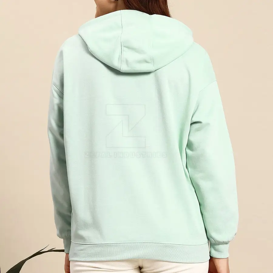 Oversized Lightweight Women's Winter Hoodies-Comfortable Breathable 100% Cotton Casual Wear with Front Logo — Zefal Industries product photograph 2 of 2