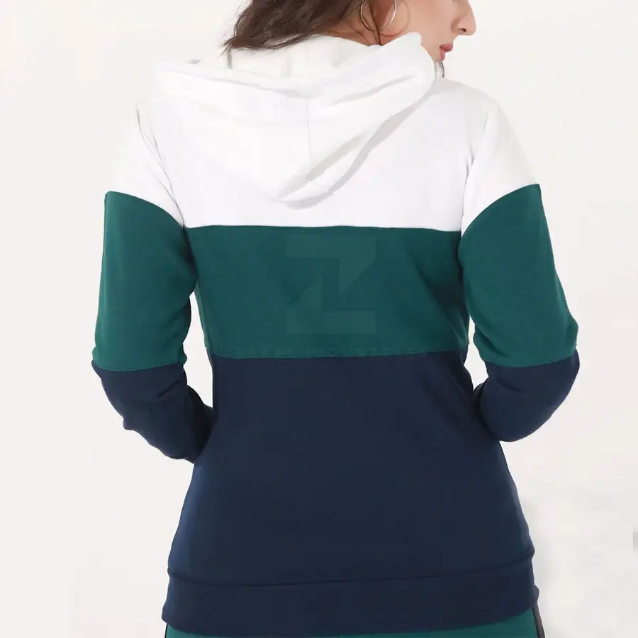 Women Casual Winter Hoodie 100% Cotton Breathable Front Logo Customized Colors & Logo High Quality Wholesale Made in Pakistan — Zefal Industries product photograph 2 of 2