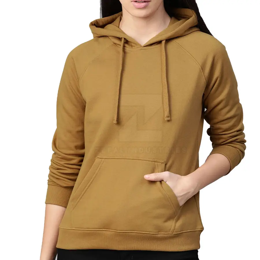 High Quality Winter Casual Women Hooded Hoodies Front Logo Long Sleeves Customized Colors Designs 100% Cotton Breathable New — Zefal Industries product photograph 1 of 2