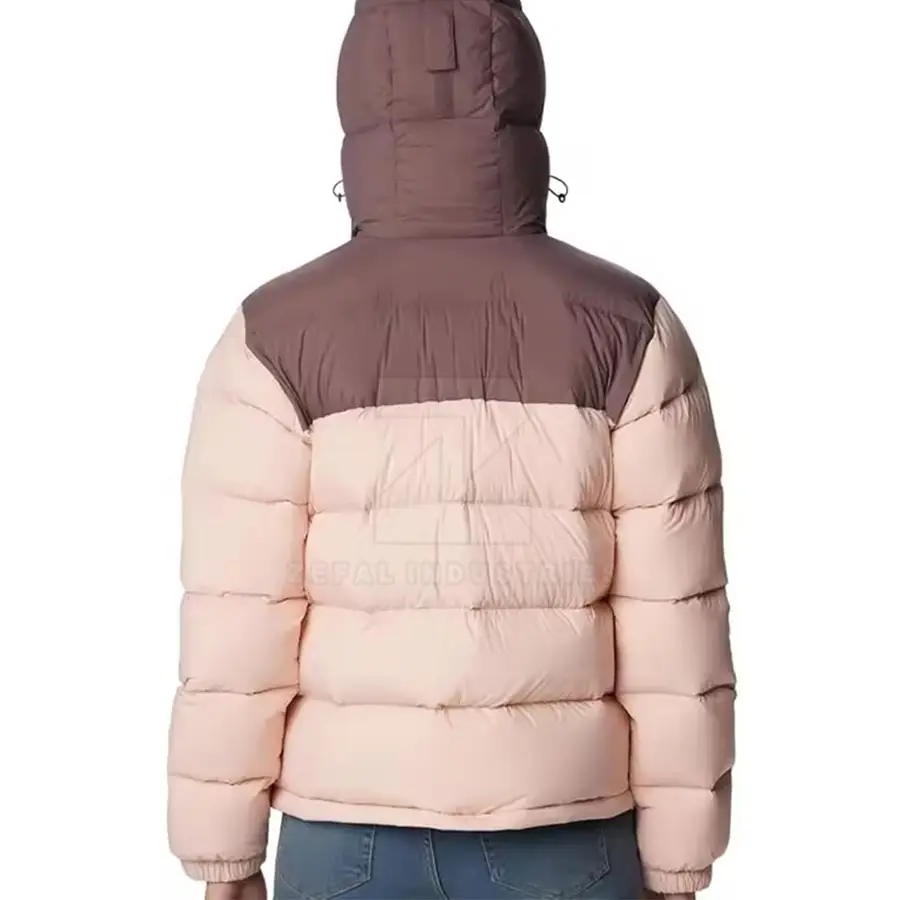Women Puffer Jackets Solid Zipper Front Windproof Breathable Eco-Friendly Winter High Quality Adults Use — Zefal Industries product photograph 2 of 2