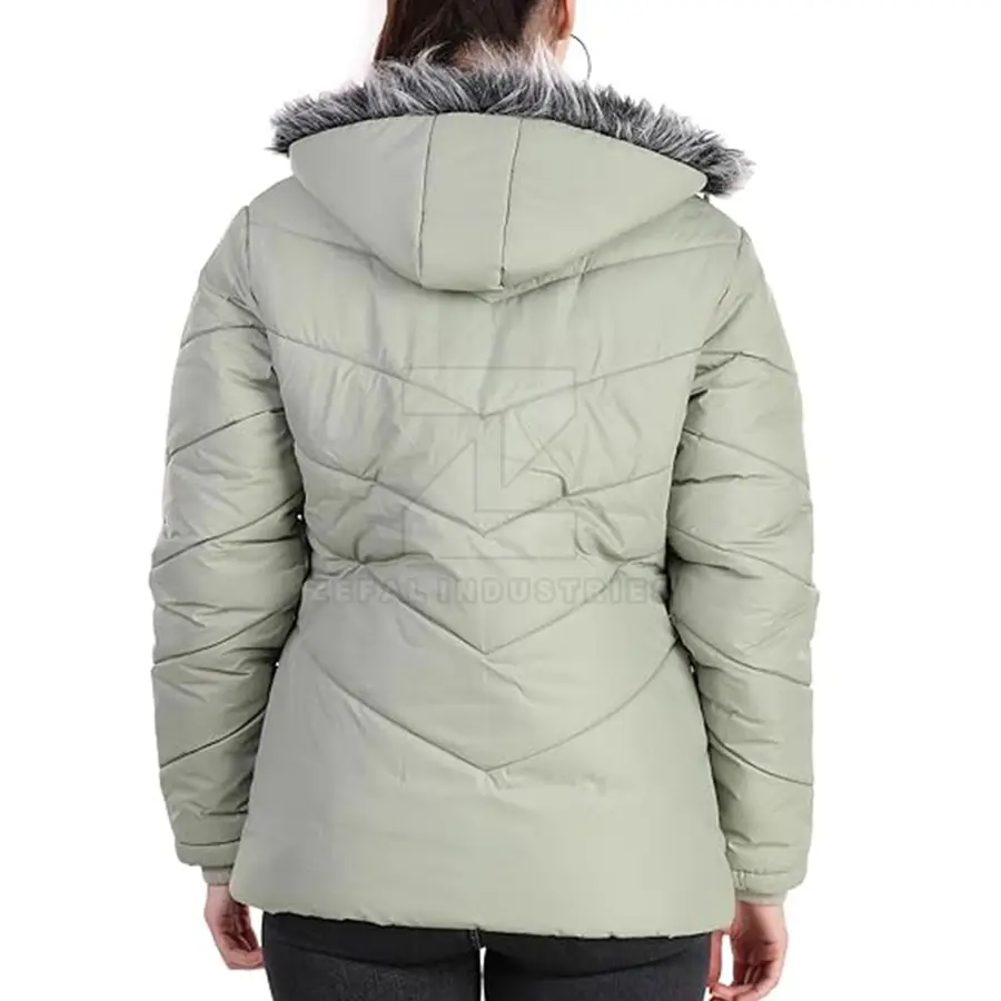 Hot Selling High Quality Women Puffer Jackets Eco-Friendly Breathable Windproof Customizable Size Cotton Lining Winter — Zefal Industries product photograph 2 of 2