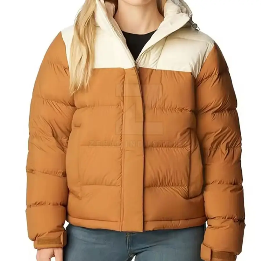 Top Selling Winter Women Puffer Jackets Front Logo Eco-Friendly & Breathable Windproof Nylon/Polyester Customizable — Zefal Industries product photograph 1 of 2