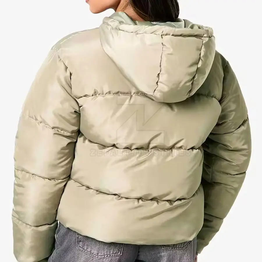 Plus Size Casual Outdoor Eco-Friendly Breathable Windproof Women Puffer Jackets with Cotton Lining — Zefal Industries product photograph 2 of 2