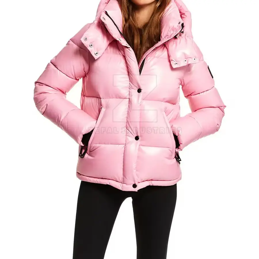 New Style Women Puffer Jackets Custom Your Own Logo 2025 Best Design Breathable Eco-Friendly Windproof High Quality — Zefal Industries product photograph 1 of 2