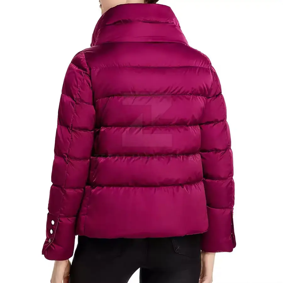 Zipper Women Puffer Jacket Custom Size & Color High Quality Breathable Windproof Eco-Friendly Polyester/Nylon Winter — Zefal Industries product photograph 2 of 2