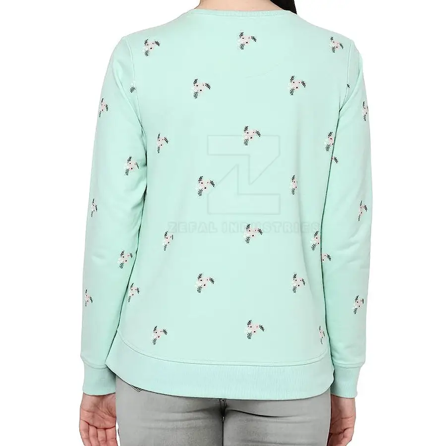 Long Sleeves Breathable Winter Casual Women's Sweatshirts 100% Cotton Oversized Front Logo — Zefal Industries product photograph 2 of 2