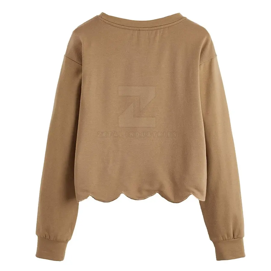 High Quality Women's Winter Sweatshirts 100% Cotton Front Logo Breathable Fashionable Oversized Casual Customized — Zefal Industries product photograph 2 of 2