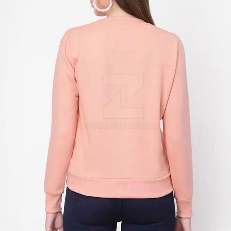 Winter Oversized Slim Fit Breathable 100% Cotton Front Logo Customized Design High Quality Women's Sweatshirts Casual Streetwear — Zefal Industries product photograph 2 of 2