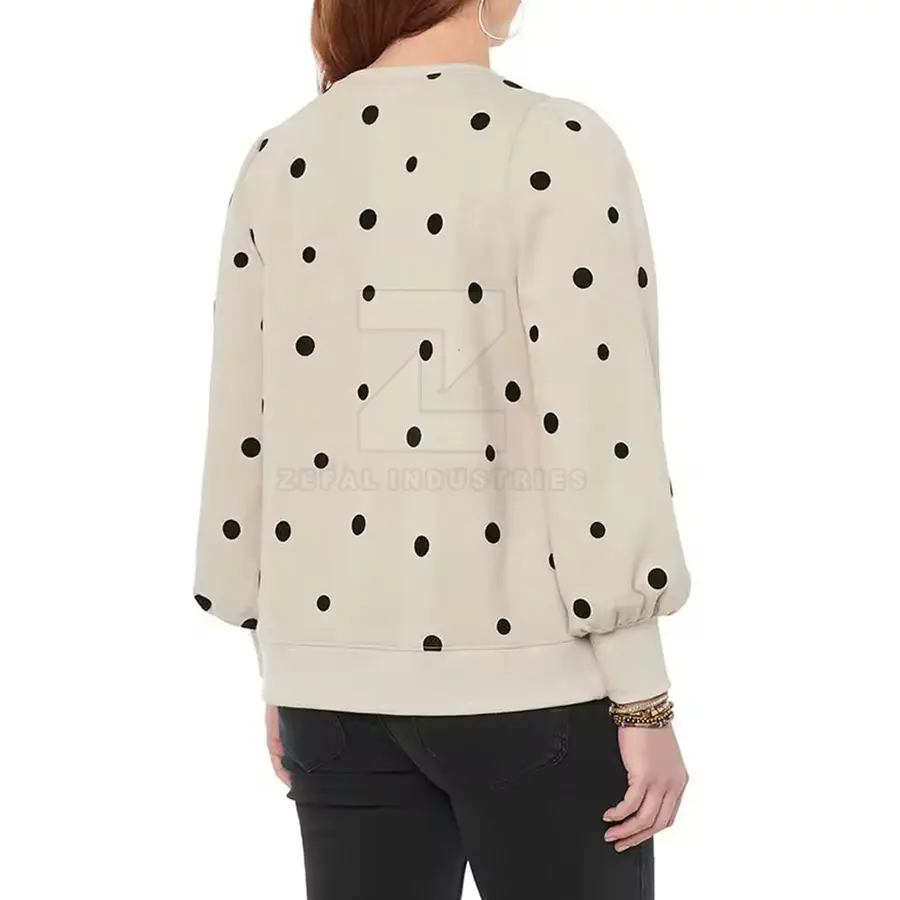 Sublimation Printing High Quality Customized Design Women's Winter Breathable 100% Cotton Front Logo Casual Sweatshirts — Zefal Industries product photograph 2 of 2