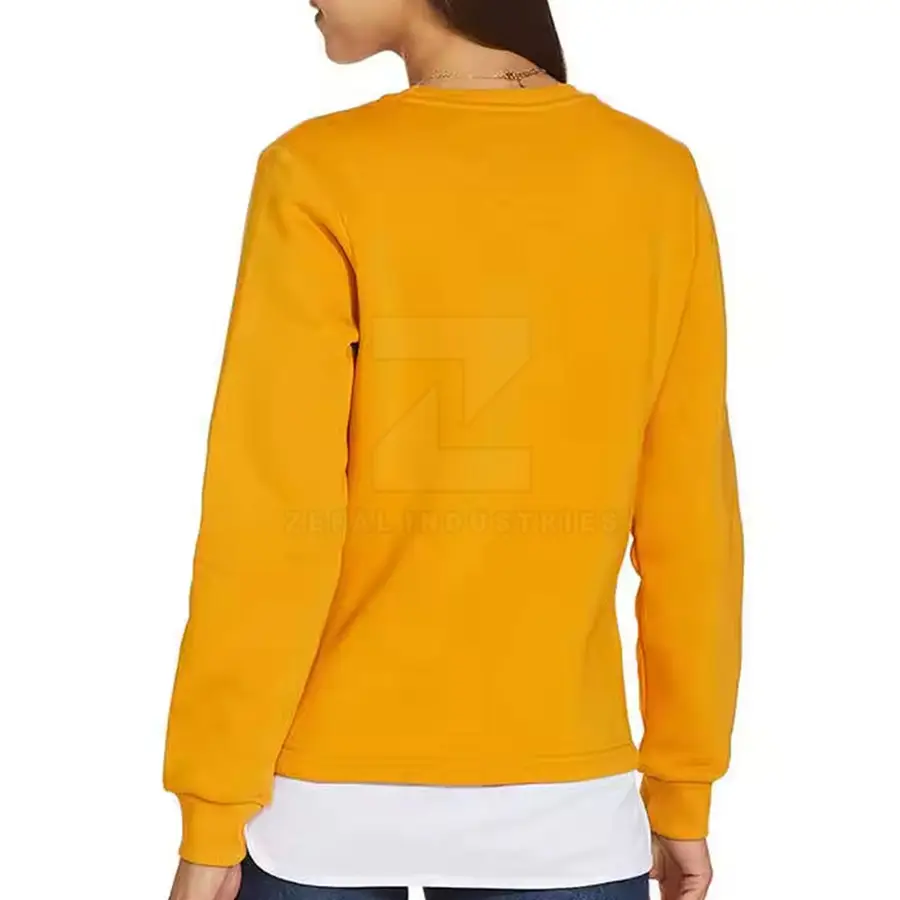 Factory Manufactured High Quality Winter Casual Breathable Knitted Women's Sweatshirt Front Custom Logo 100% Cotton Full Sleeve — Zefal Industries product photograph 2 of 2