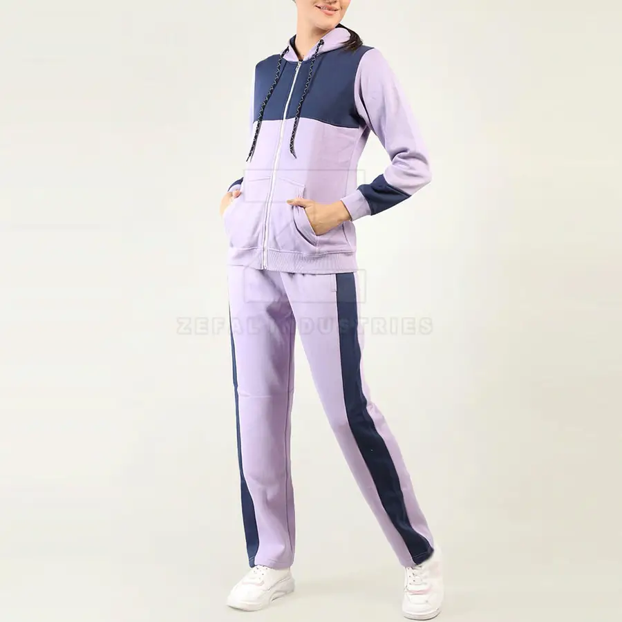 Unique Style Custom Made Women Hooded Winter Eco-Friendly Tracksuits Solid Color Online Sale — Zefal Industries product photograph 1 of 2