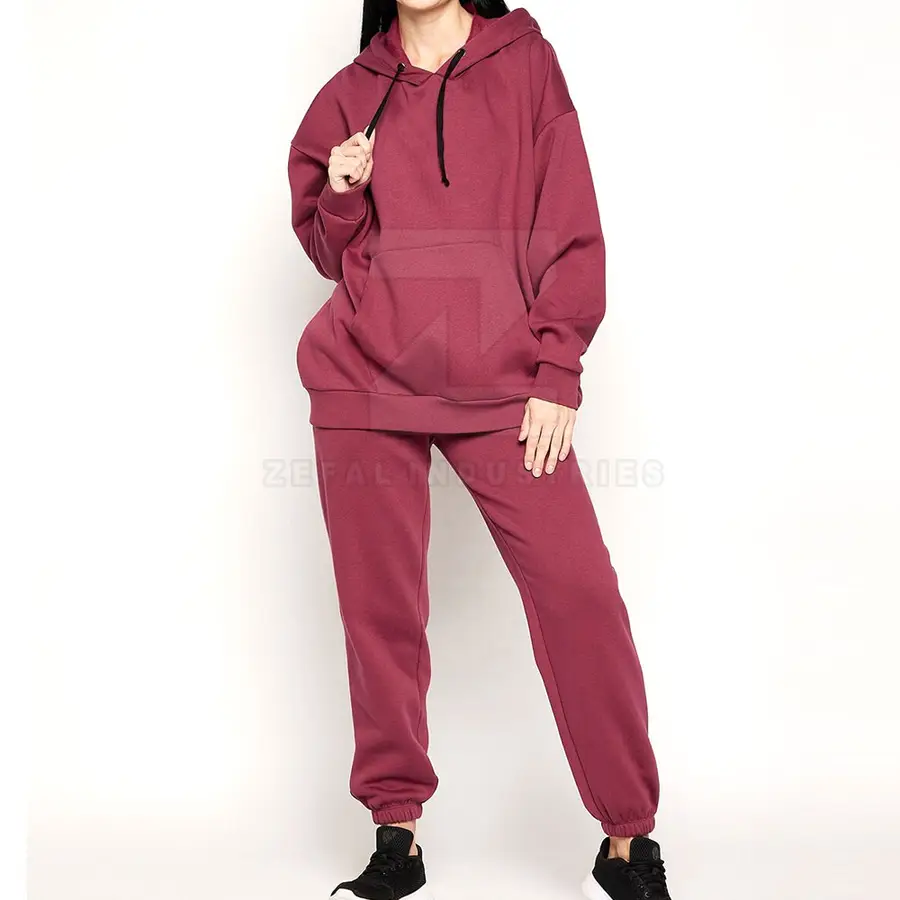 Pakistan Made Winter Hooded Eco-Friendly Women Tracksuit 100% Cotton High Performance Wholesale — Zefal Industries product photograph 1 of 2