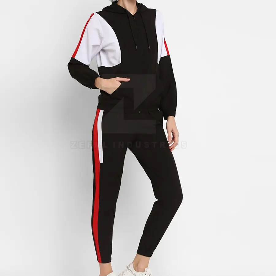 Customized Best Selling Winter Plus Size Hooded Women Tracksuits 100% Cotton Breathable Pakistan Made — Zefal Industries product photograph 2 of 2