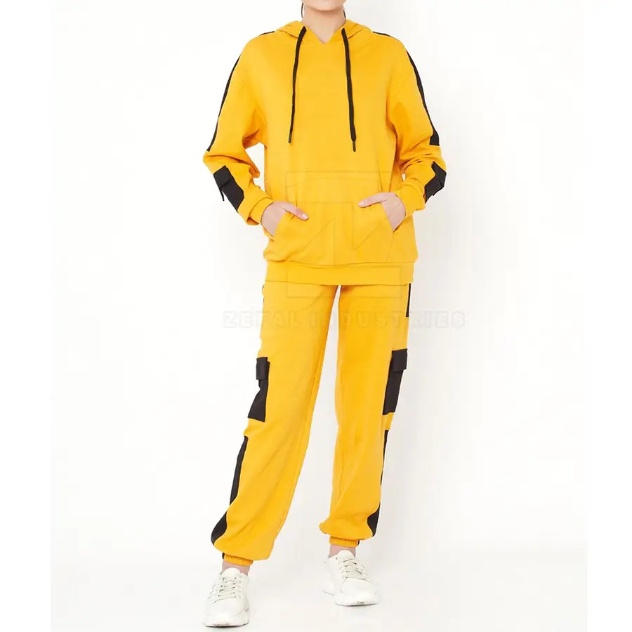 Winter Plus Size Hooded Eco-Friendly Solid Color Women Tracksuit Customized Your Own Design for Adults — Zefal Industries product photograph 1 of 2
