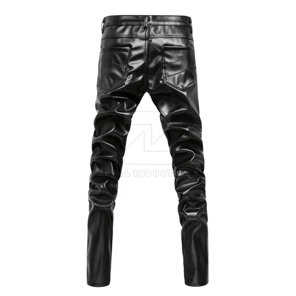 Straight-Fit Leather Pants — Zefal Industries product photograph 2 of 2